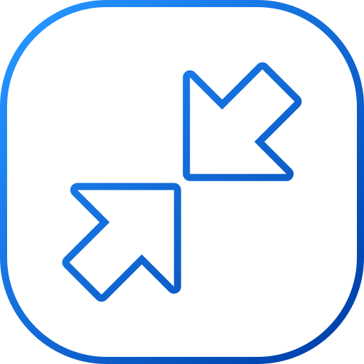 Left and right arrows Generic gradient outline icon