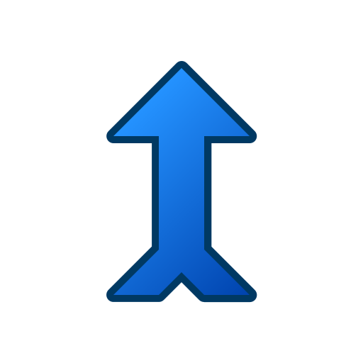 flecha hacia arriba Generic gradient lineal-color icono