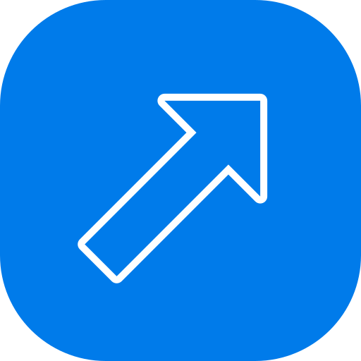 Up right arrow Generic color fill icon