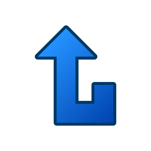 U Turn Generic gradient lineal-color icon