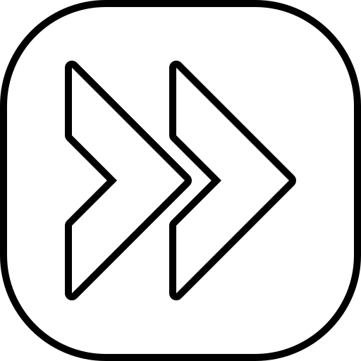 右シェブロン Generic black outline icon