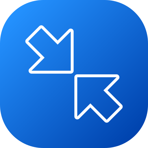 Left and right arrows Generic gradient fill icon