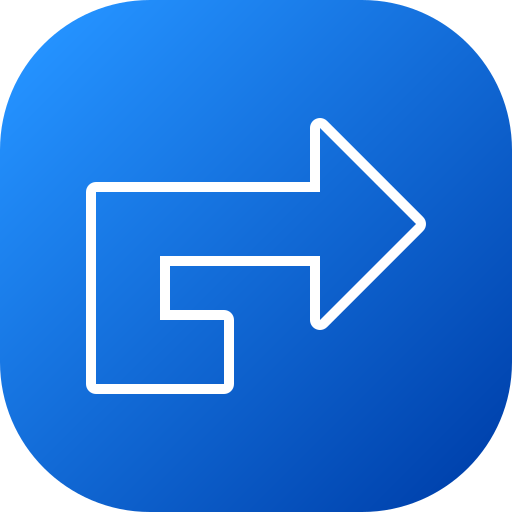 Turn right  Generic gradient fill icon