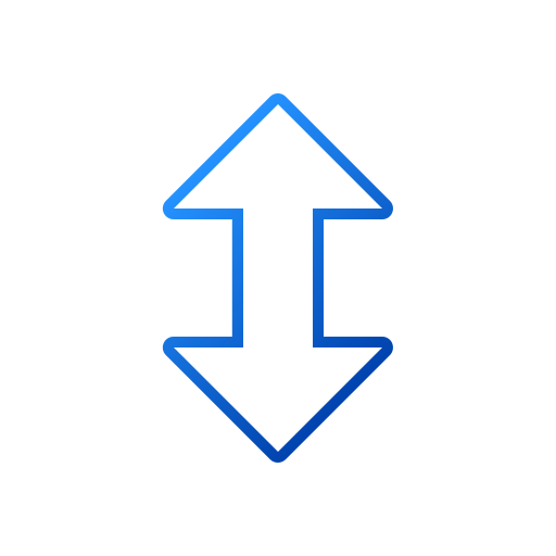flechas arriba y abajo Generic gradient outline icono