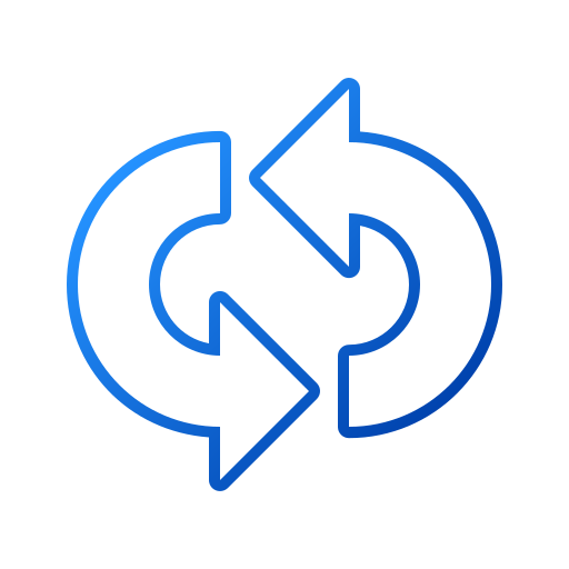 strzałka pętli Generic gradient outline ikona