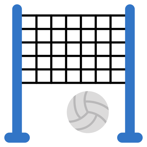 filet de volleyball Generic color fill Icône