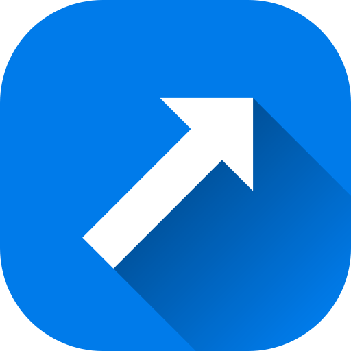 Up right arrow Generic gradient fill icon