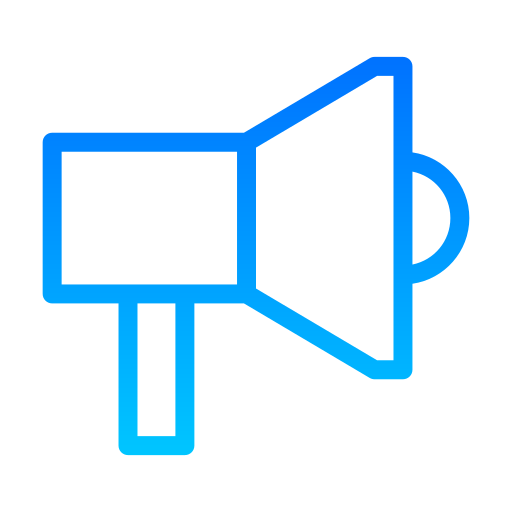 Megaphone Generic gradient outline icon