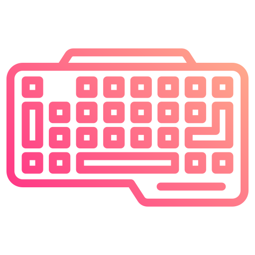 toetsenbord Generic gradient outline icoon