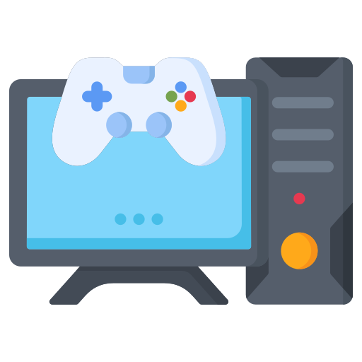 パソコンゲーム Generic color fill icon