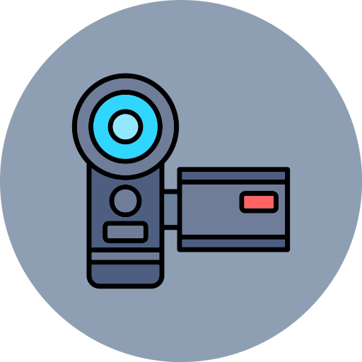 Видеокамера Generic color lineal-color иконка