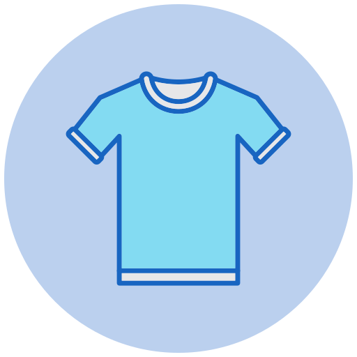 camiseta de manga corta Generic color lineal-color icono