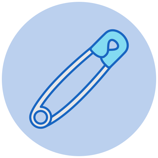 Safety pin Generic color lineal-color icon