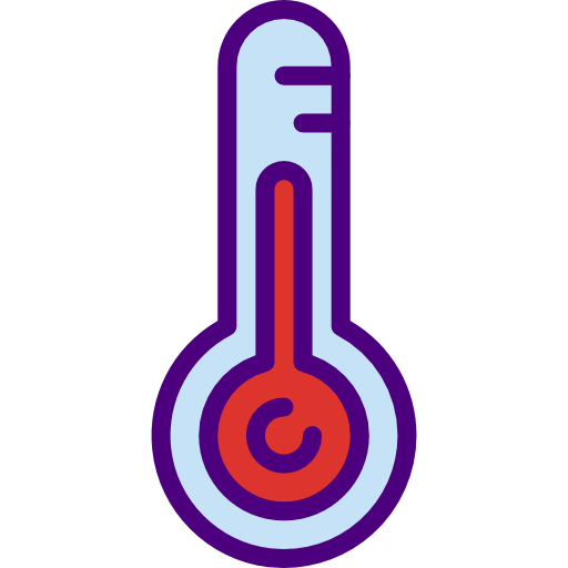 Thermometer prettycons Lineal Color icon