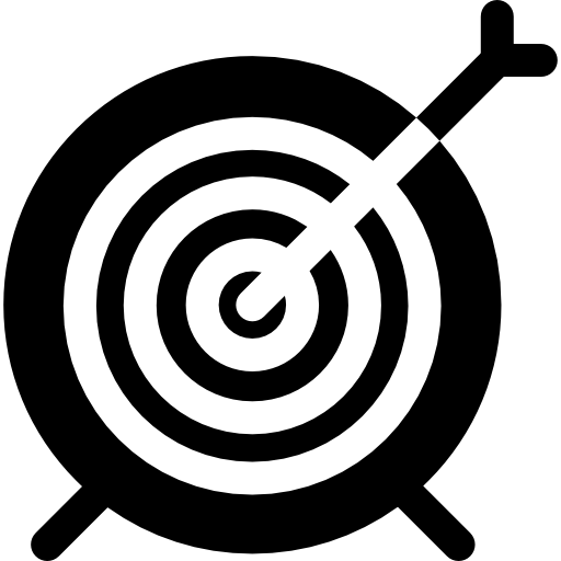 cible Basic Rounded Filled Icône