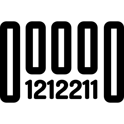 código de barras Basic Rounded Lineal icono