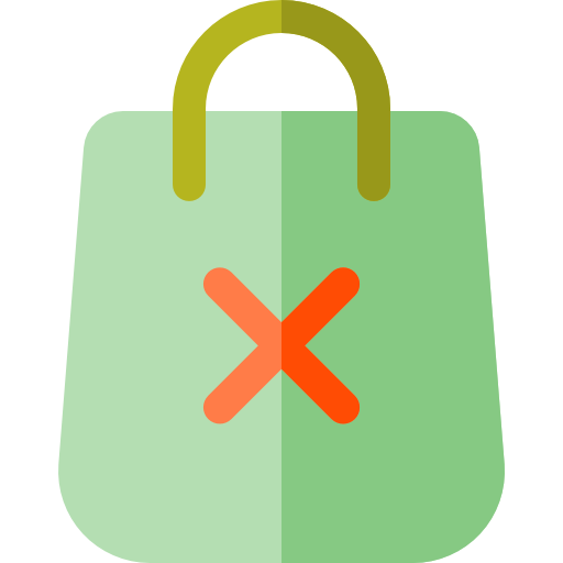 Shopping bag Basic Rounded Flat icon