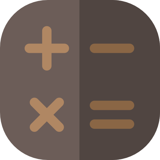 Calculator Basic Rounded Flat icon