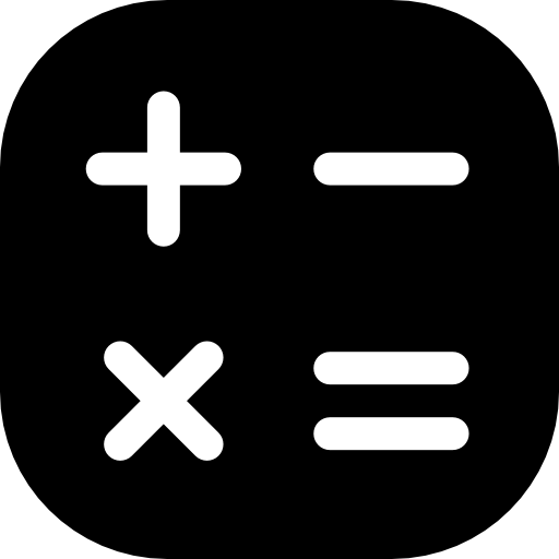 taschenrechner Basic Rounded Filled icon