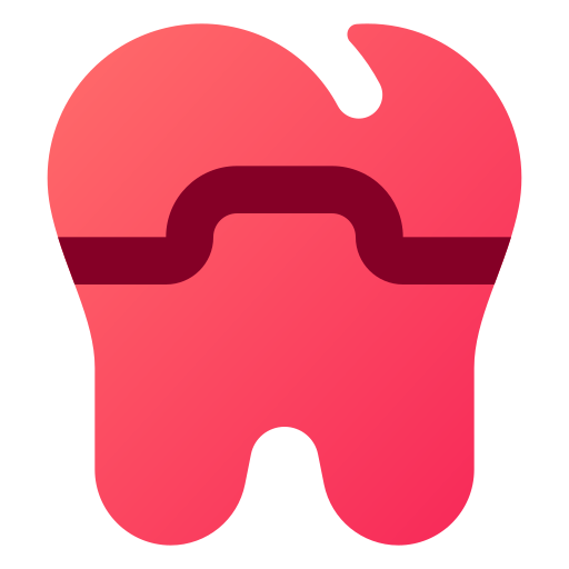 Зубная коронка Generic gradient fill иконка