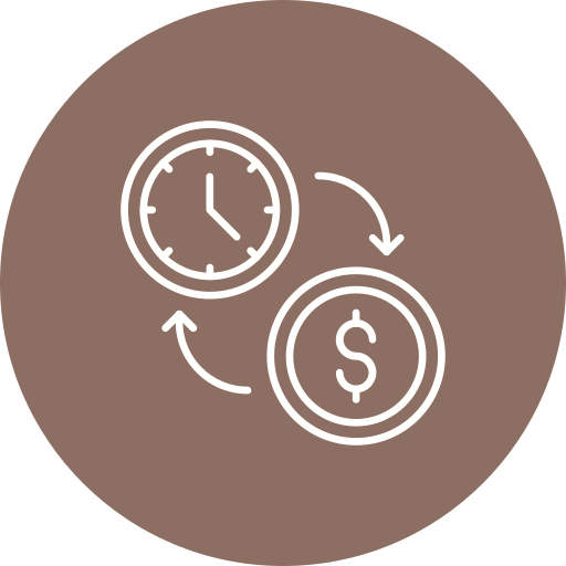 Time is money Generic color fill icon