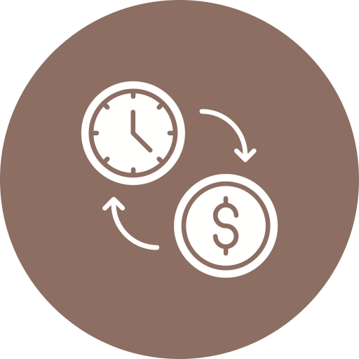 Time is money Generic color fill icon