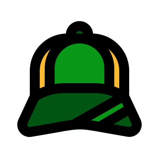 gorra de béisbol Generic color lineal-color icono