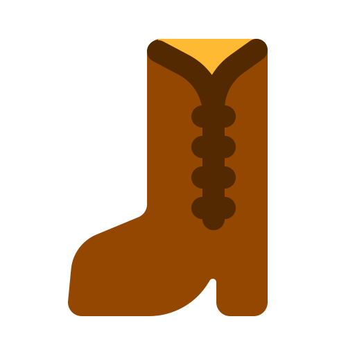 botas de vaquero Generic color fill icono