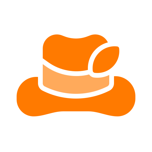 chapéu fedora Generic color fill Ícone