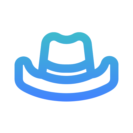cappello da cowboy Generic gradient outline icona