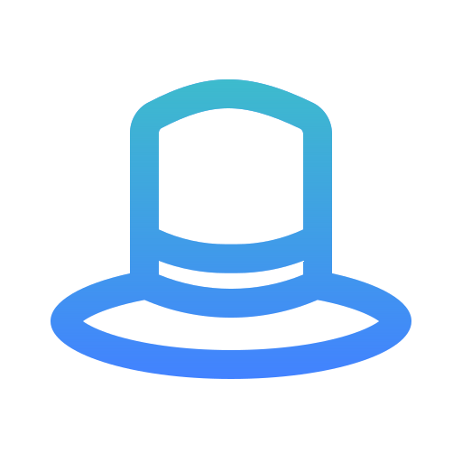 Top Hat Generic gradient outline icon