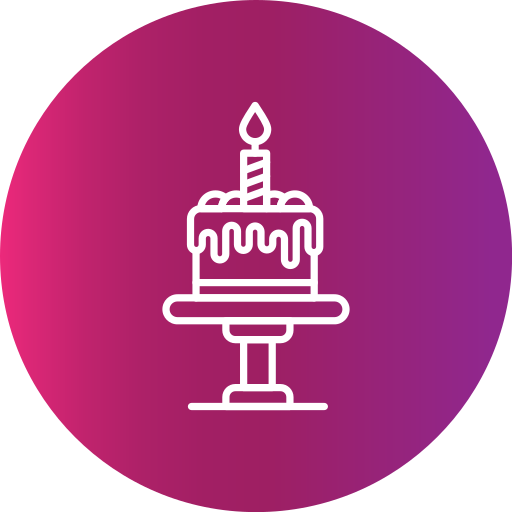 Birthday cake Generic gradient fill icon