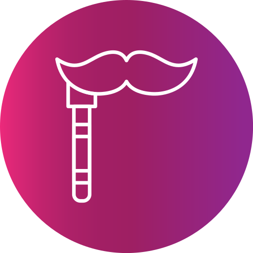 Moustache Generic gradient fill icon