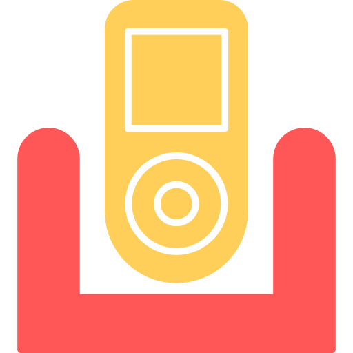 draadloze telefoon Generic color fill icoon