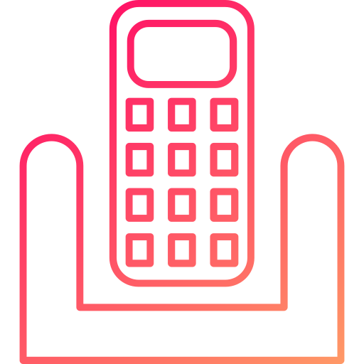 draadloze telefoon Generic gradient outline icoon