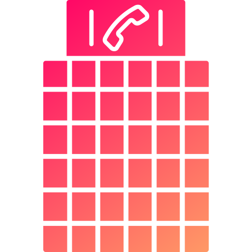 公衆電話ボックス Generic gradient fill icon