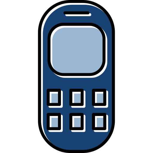 Old phone Generic color lineal-color icon