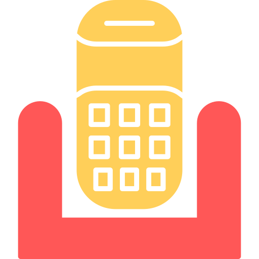 telefon bezprzewodowy Generic color fill ikona