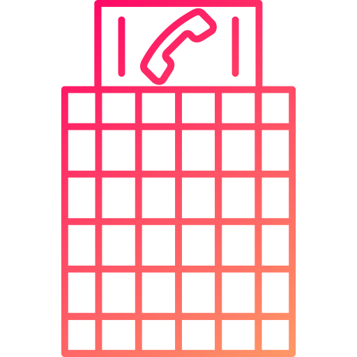 公衆電話ボックス Generic gradient outline icon