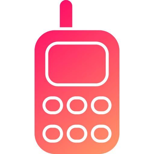 mobiele telefoon Generic gradient fill icoon