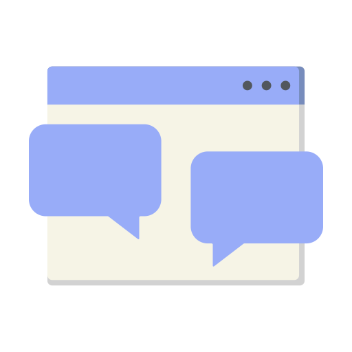 online chat Generic color fill icon