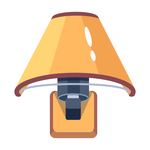 lampada Generic color fill icona