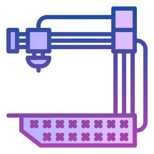 3d-printer Generic gradient lineal-color icoon