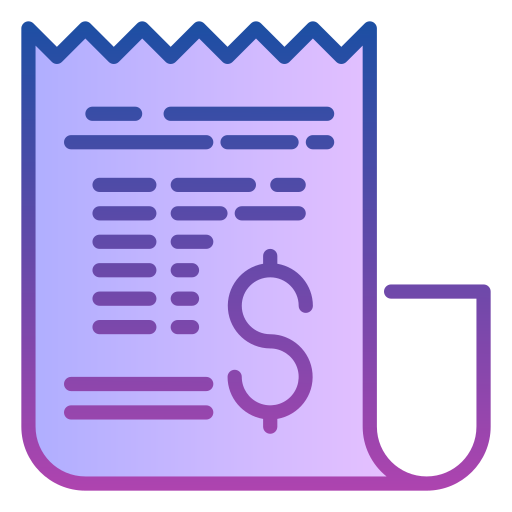 Invoice Generic gradient lineal-color icon