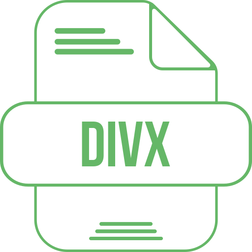 divx Generic color outline ikona