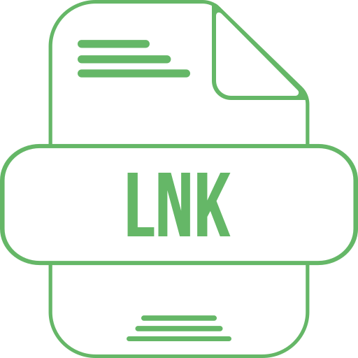 archivo lnk Generic color outline icono