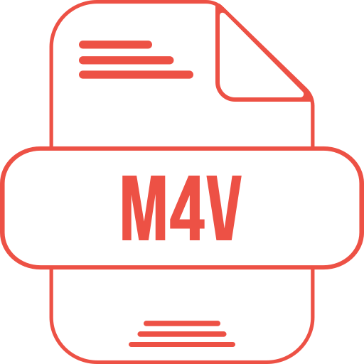 m4v-datei Generic color outline icon