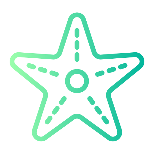 Starfish Generic gradient outline icon