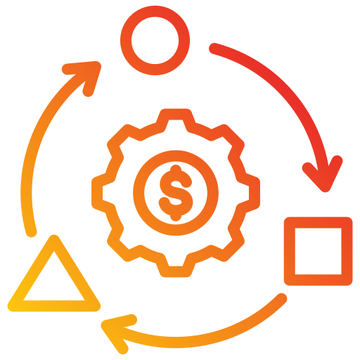 business model Generic gradient outline icono