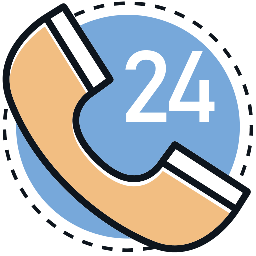 24시간 서비스 Generic color lineal-color icon